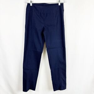 Zac & Rachel Navy Blazer Blue Pull On Ankle Stretch Pants Women Size 8